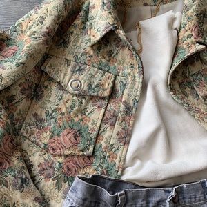 asos jacquard tapestry jacket with pockets